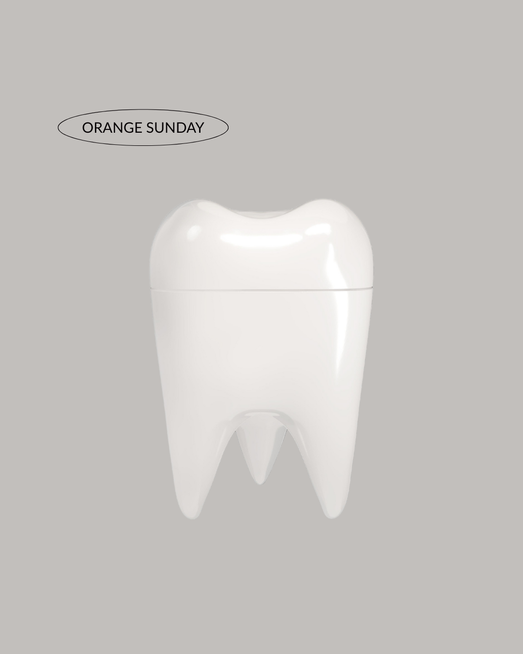 White Tooth AirPods Case