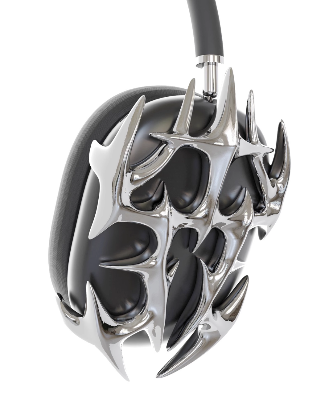 Silver Thorns AirPods Max Case