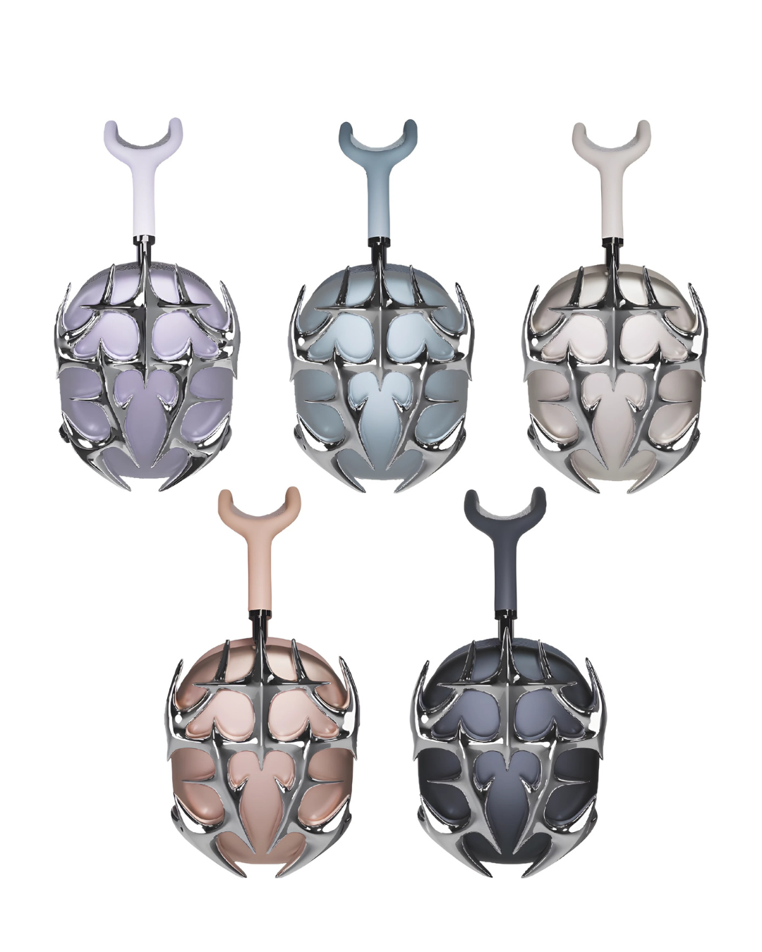 Silver Thorns AirPods Max Case