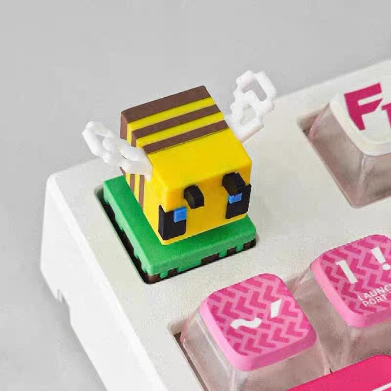 Pixel Bee Keycap