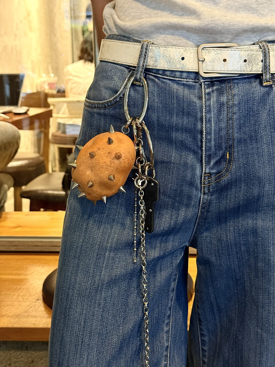 Punk Fruit & Viggies Keychain