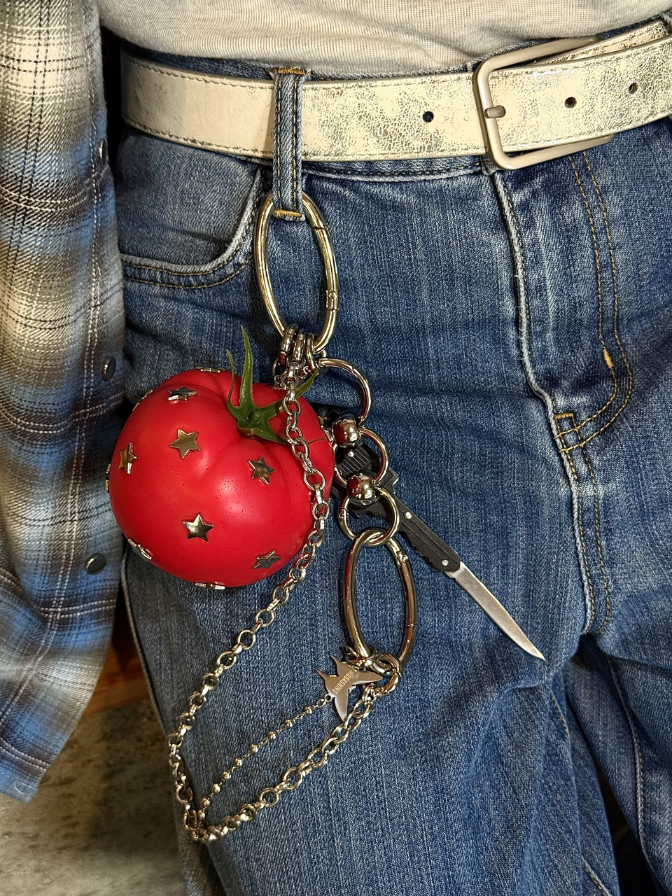 Punk Fruit & Viggies Keychain