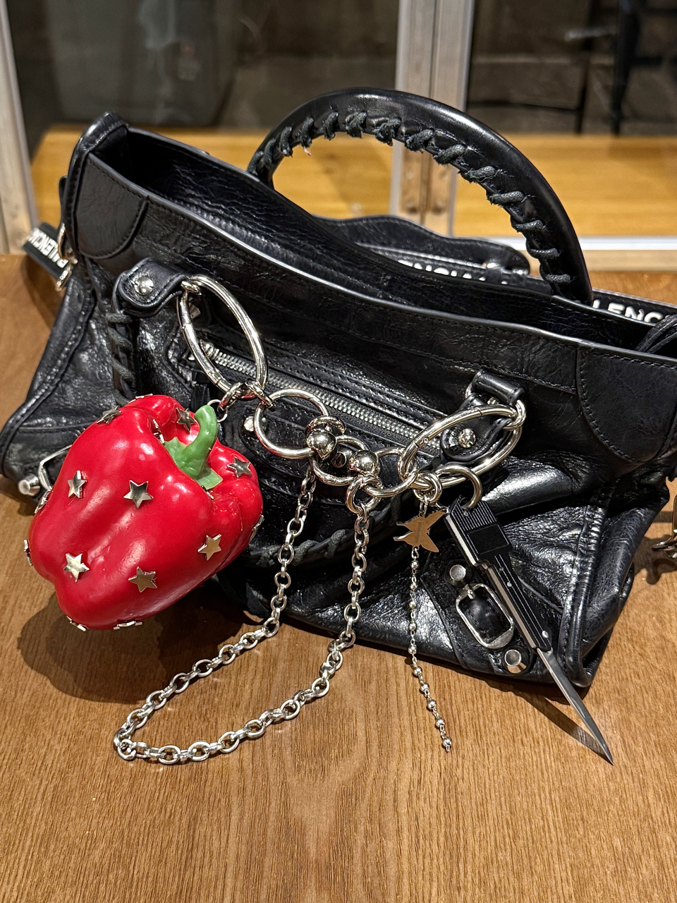 Punk Fruit & Viggies Keychain