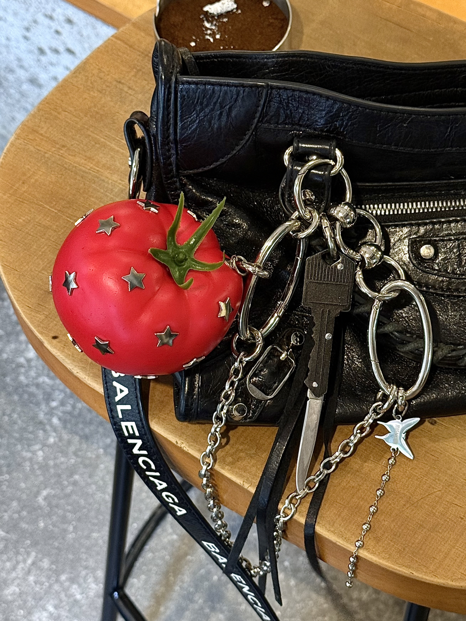Punk Fruit & Viggies Keychain
