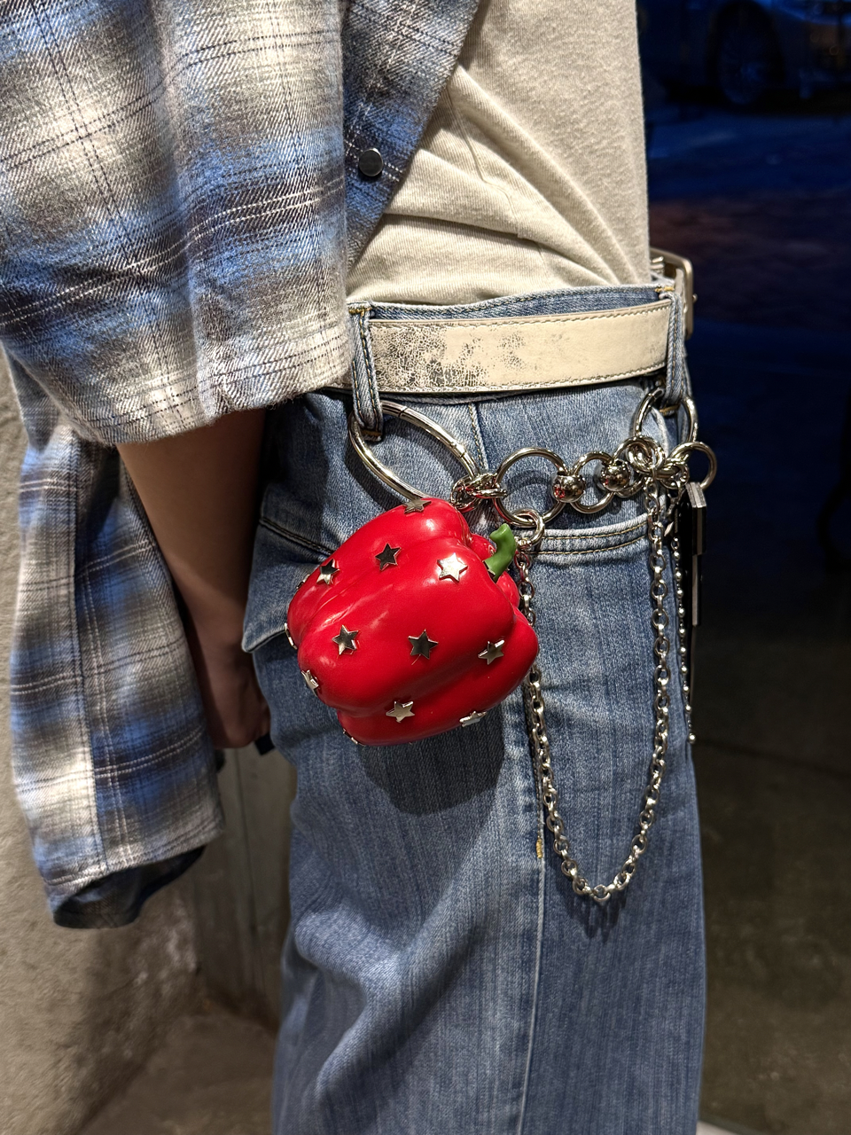 Punk Fruit & Viggies Keychain