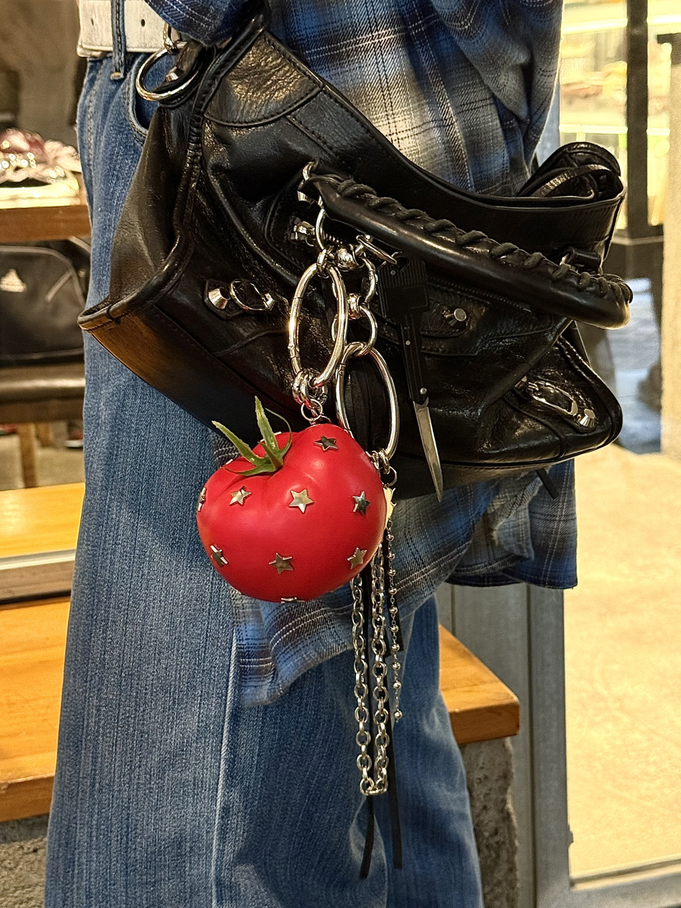 Punk Fruit & Viggies Keychain