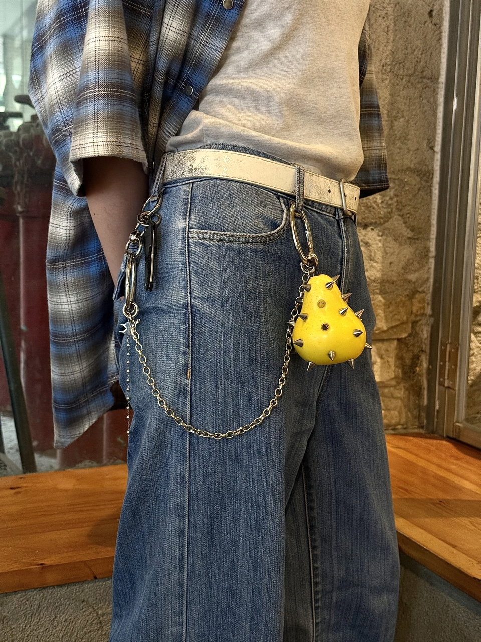 Punk Fruit & Viggies Keychain